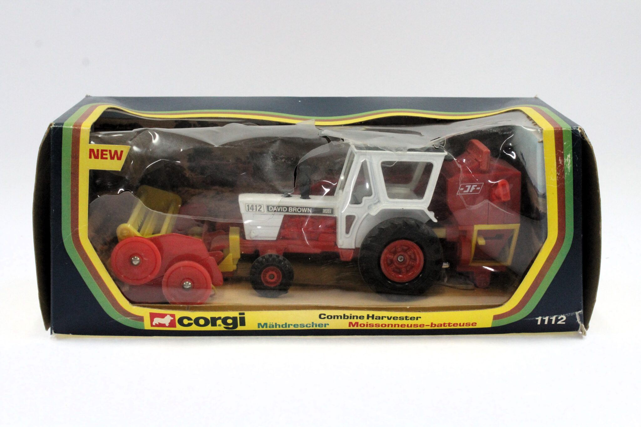 Tracteur Miniature David Brown Case 1412 - Corgi Classics - Rouge Et Blanc - Modèle Réduit Occasion